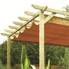 Rowlinson Garden Products 13 x 12 (3.90m x 3.62m) Verona Pergola with Canopy