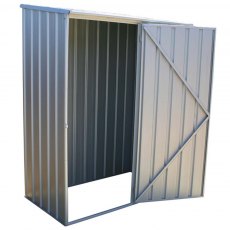 5 x 3 (1.52m x 0.78m) Mercia Absco Space Saver Metal Shed in Zinc
