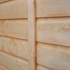 6x6 Shire shiplap shed  - Section of shiplap cladding
