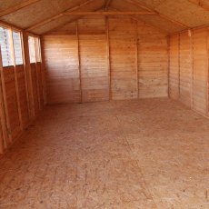 15 x 10  Mercia Modular Overlap Shed - Interior view