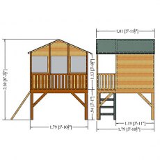 Shire Stork Tower Playhouse - Dimensions