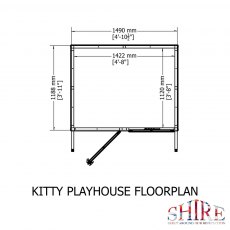 Shire Kitty Playhouse - floor plan