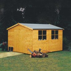 10 x 8 (2.99m x 2.39m) Shire Bison Professional Apex Shed