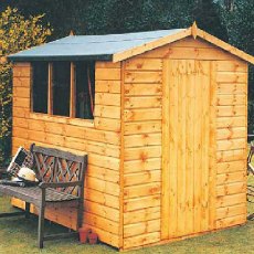 7x5 Shire Lewis Premium Apex Shed - untreated