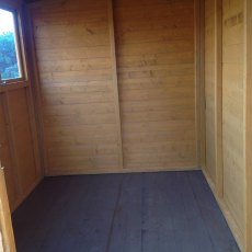 10x10 Shire Norfolk Professional Pent Shed - inside shed