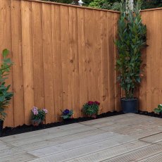 5ft High (1524mm) Mercia Vertical Feather Edge Flat Top Fence Panels - Pressure Treated