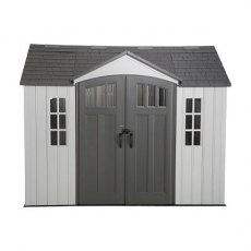 10 x 8 (2.95m x 2.34m) Lifetime Plastic Shed (with Single Entry)