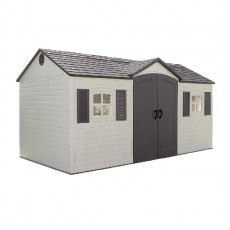 15 x 8 (4.47m x 2.34m) Lifetime Plastic Shed (with Single Entry)