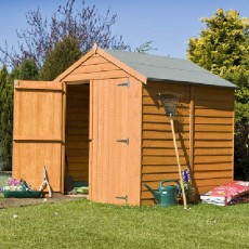 6 x 6 (1.76m x 1.82m) Shire Overlap Windowless Shed with Double Doors
