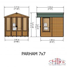 Shire Parham Summerhouse - External dimensions