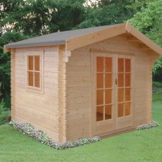 10G x 12 (2.99m x 3.59m) Shire Dalby Log Cabin (28mm to 70mm Logs)