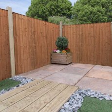 4ft High (1220mm) Mercia Vertical Feather Edge Flat Top Fence Panels - Pressure Treated