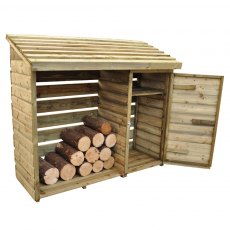 6 x 2 (1.83m x 0.61m) Forest Log and Tool Store - isolated with kindle