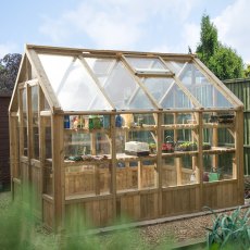 10 x 8 (3.23m x 2.64m) Forest Vale Wooden Greenhouse Pressure Treated - Free Installation