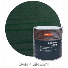 Protek Decking Stain 2.5 Litres - Dark Green