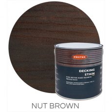 Protek Decking Stain 2.5 Litres - Nut Brown