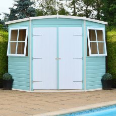 10 x 10 (2.99m x 2.99m) Shire Tongue and Groove Corner Shed