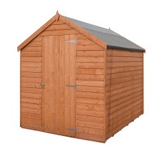 8 x 6 Shire Value Overlap Shed - Windowless - partial side view