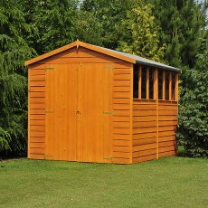 10 x 10 (2.99m x 2.99m) Shire Overlap Workshop Shed with Double Doors