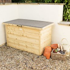 3 x 2 Pressure Treated Forest Shiplap Garden Storage Box with Lifting Lid
