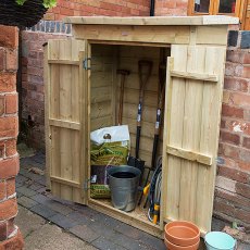 3 x 2 (0.99m x 0.47m) Forest Shiplap Pent Garden Store - Pressure Treated