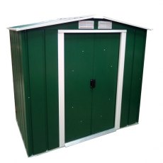 Sapphire 6 x 6 (1.92m x 1.72m) Sapphire Apex Metal Shed in Green
