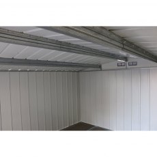10 x 8 Sapphire Apex Metal Shed (Anthracite Grey) - internal walls and roof