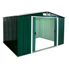 Sapphire 10 x 8 (3.12m x 2.32m) Sapphire Apex Metal Shed in Green