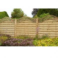 6ft High (1800mm) Forest Europa Prague Fence Panels - Pressure Treated