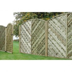 6ft High (1800mm) Forest Europa Bradville Fence Panels and Gate