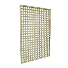 4ft by 6ft (1200mm x 1800mm) Forest Premium Framed Trellis -  Isolated three quarter view