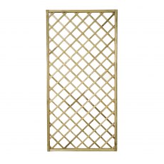 3ft x 6ft (900mm x 1800mm) Forest Hidcote Lattice Trellis - Isolated view