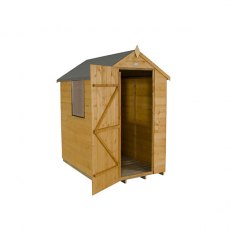 4x6 Forest Shiplap Shed - 3/4 view
