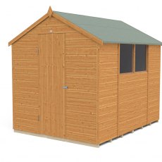 8 x 6 Forest Shiplap Shed - angled to show windows