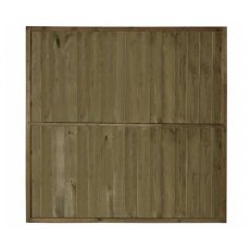 6ft High Forest Vertical Tongue and Groove Fence Panel - back of panel showing bracing