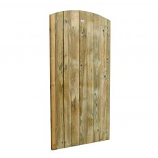 6ft High Forest Heavy Duty Tongue and Groove Gate - Isolated angled view