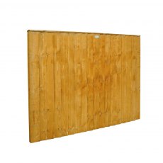 4ft High Forest Featheredge Fence Panel - Angled view