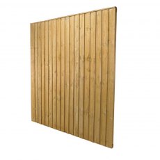 6ft High (1850mm) Forest Featheredge Fence Panel - Reverse Angled