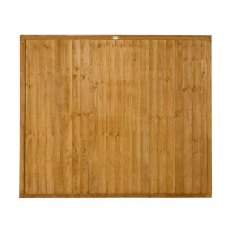 5ft High Forest Closeboard Fence Panel - Isolated view