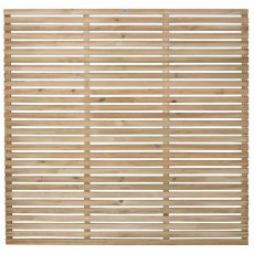 6ft High (1800mm) Forest Contemporary Slatted Fence Panel - Pressure Treated