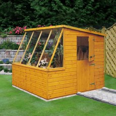 8 x 6 (2.39m x 1.79m) Shire Iceni Potting Shed - Door in Right Hand Side