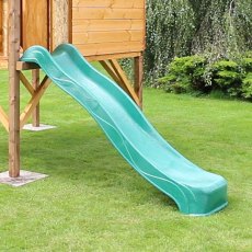 5 x 5 (1.49m x 1.51m) Poppy Tower Playhouse with Activity Centre - close up of slide