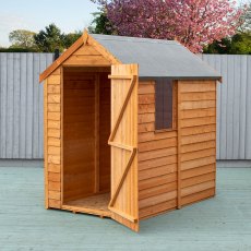 6 x 4 (1.83m x 1.16m) Shire Value Overlap Shed
