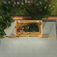 4 x 2 Mercia Mini Greenhouse - top down view