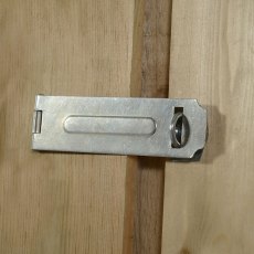 4x3 Forest Overlap Apex Garden Shed - Pressure Treated - hasp and staple latch