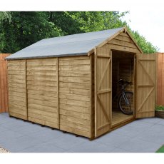 10 x 8 (2.61m x 3.02m) Forest Overlap Shed - Windowless - Pressure Treated