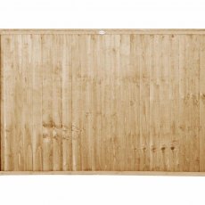 4ft High Forest Closeboard Fence Panel - Pressure Treated - Isolated view