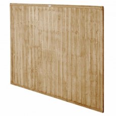 5ft High Forest Closeboard Fence Panel - Pressure Treated - Isolated angled view