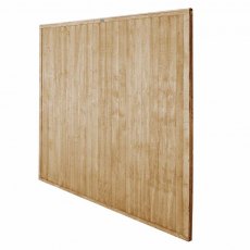 6ft High Forest Closeboard Fence Panel - Pressure Treated - Isolated angled view
