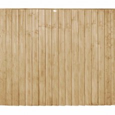5ft High Forest Featheredge Fence Panel - Pressure Treated - isolated view